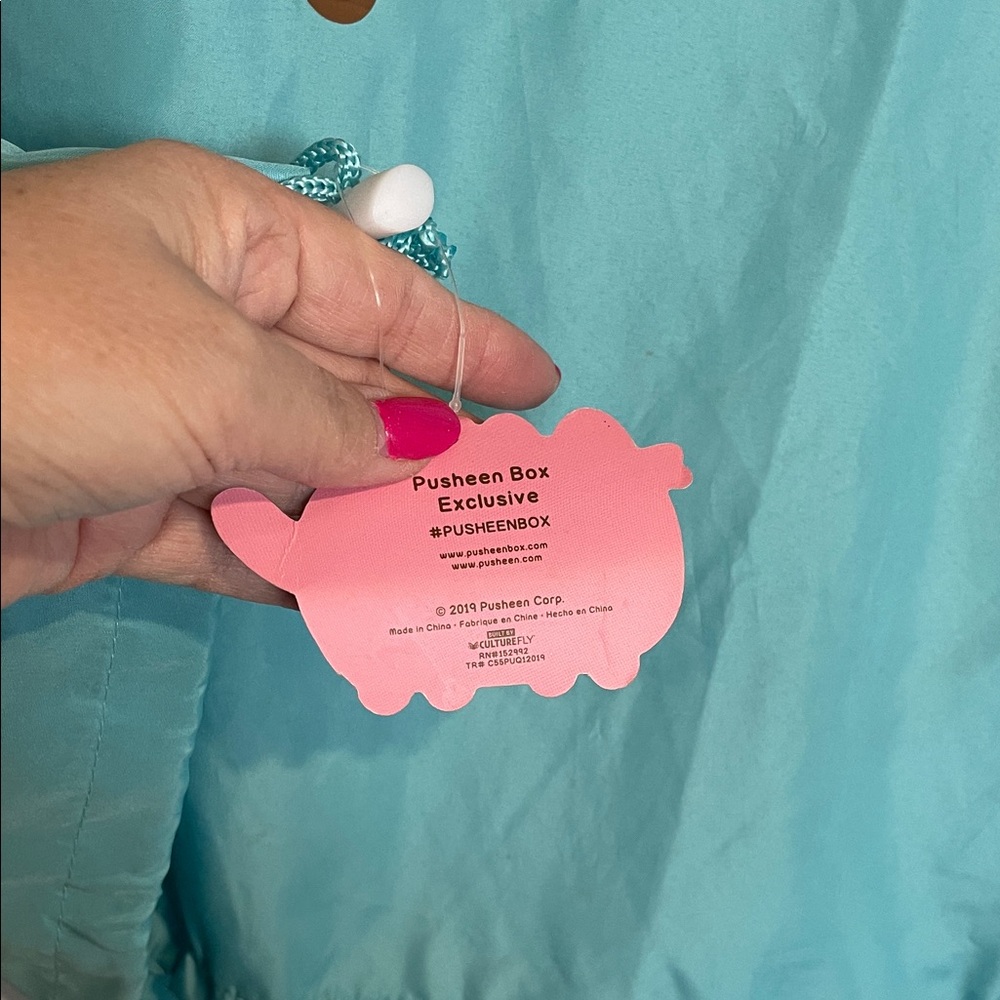 Pusheen Turquoise Hoodie Out of Office - Picture 3 of 7
